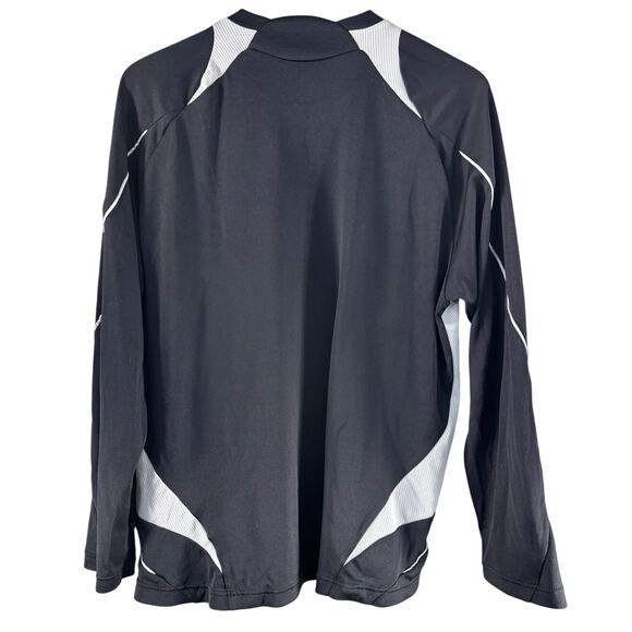 Adidas Long Sleeve Mens Training Running Black White T-Shirt Size M - Picture 2 of 6